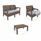 Градински сет "MIAMI", 4 части, кафяв, ИП-(HK-800) - Irak Plastik
