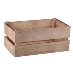 Дървена касетка 17,6x10,2xh8см натурал OLD FASHIONED-(HC-32141) - Horecano