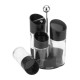 Оливерник от 4 части на черна пластмасова стойка HELLA-BLACK-(87772000) - Horecano