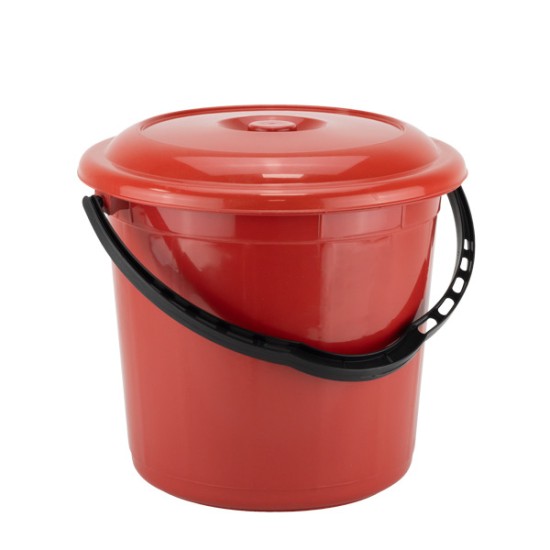Пластмасова кофа с капак №3 10л ф27,5xh24см RECYCLED (UP 618-002/004/005) - Planet