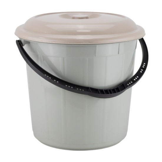 Пластмасова кофа с капак №5 20л ф31xh34,5см RECYCLED (UP 625-002/004/005) - Planet