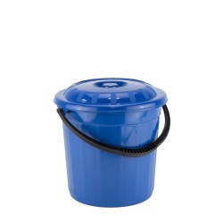 Пластмасова кофа с капак №2 5л ф22xh21см RECYCLED (UP 616-002/004/005) - Planet
