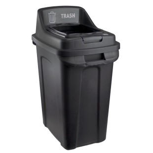Пластмасов кош за разделно сметосъбиране 50л 35x46xh67см черен PLANET-(UP 283)