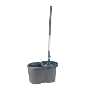 Комплект за почистване микрофибърен моп SPIN MOP и кофа 27x48xh27см CLEANING-(TSM240) - Horecano