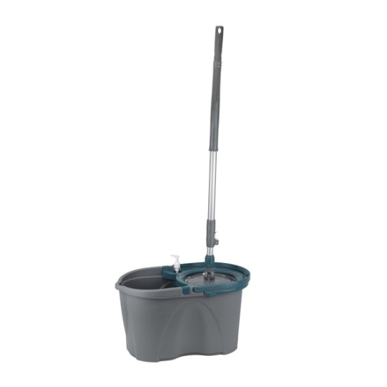 Комплект за почистване микрофибърен моп SPIN MOP и кофа 27x48xh27см CLEANING-(TSM240) - Horecano
