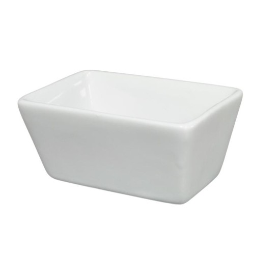 Порцеланова сосиера правоъгълна 8,5x5см 3.5" (4073)ZD - Китайски порцелан