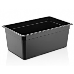 Полипропиленов контейнер черен 1/1 53x32,5x20см 25,6л PP-(GNPP-11200/B) - Plast Port