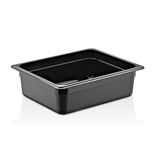 Полипропиленов контейнер черен 1/2-100 32,5x26,5x10см 5,9л PP-(GNPP-12100/B) - Plast Port