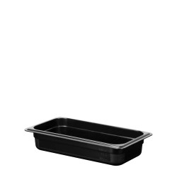 Полипропиленов контейнер черен 1/3-65 32,5x17,6x6,5см 2,4л PP-(GNPP-1365/B) - Plast Port