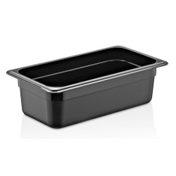 Полипропиленов контейнер черен 1/3-100 32,5x17,6x10см 3,6л PP-(GNPP-13100/B) - Plast Port