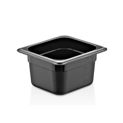 Полипропиленов контейнер черен 1/6-100 17,6x16,2x10см 1,5л PP-(GNPP-16100/B) - Plast Port