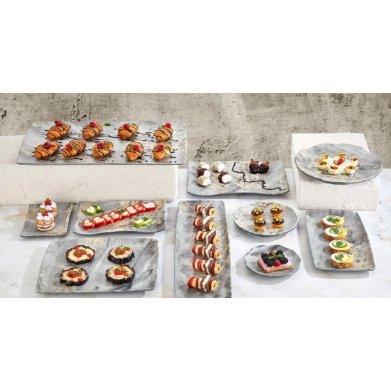 Меламиново плато ROYAL MARBLE POLARIS GN 1/3 32,5x17,6см - Kulsan