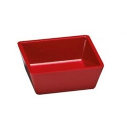 Меламинов рамекин квадратен 9x9x3,5см червен (K-6006) - Alkan
