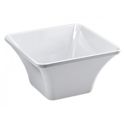 Меламинова купа квадратна 27x27x14,5см бяла (K-1407)AN - Alkan