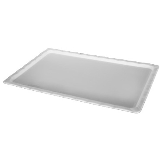 Поликарбонатно плато за десерти бяло/прозрачно 25x40x2см. (ZCP 229-2)AN - Alkan