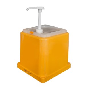 Пластмасов контейнер с помпа за горчица 2,2л (D 01)(46010025)PP - Plast Port
