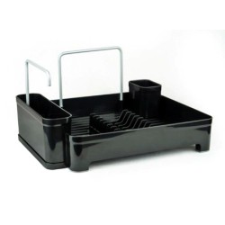 Пластмасов стелаж / сушилник за чинии 44x35x20см черен PN-(M-E74-06) - Primanova