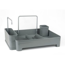 Пластмасов стелаж / сушилник за чинии 44x35x20см сив PN-(M-E74-07) - Primanova