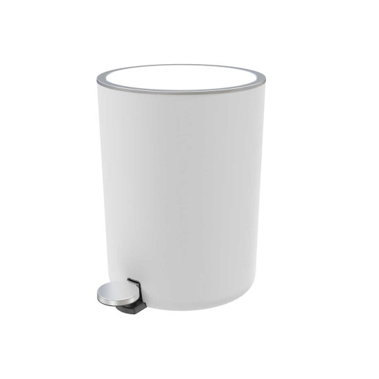Кош с педал 5л ф21x28см LENOX бял PN-(M-E66-01) - Primanova