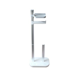 Стойка за тоалетна хартия и WC четка 16x25xh73см бяла PN-(M-E75-01) - Primanova