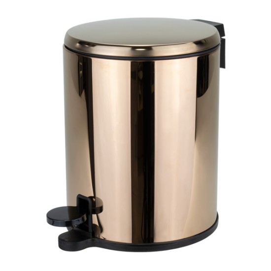 Кош с педал 6л ф20xh28см ROSE GOLD PN-(M-E41-39-06) - Primanova