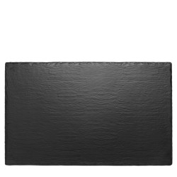 Меламиново плато правоъгълно BLACK SLATE EFFECT 53x32.5xh1см BLACK SLATE EFFECT GN1/1 KN-(47011.BL) - Kulsan