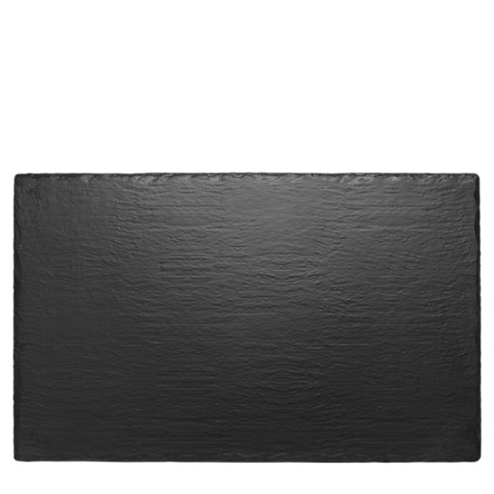 Меламиново плато правоъгълно BLACK SLATE EFFECT 53x32.5xh1см BLACK SLATE EFFECT GN1/1 KN-(47011.BL) - Kulsan