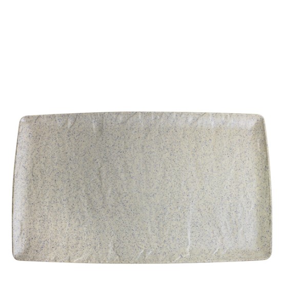 Меламиново плато правоъгълно 53x32,5см WHITE GRANITE POLARIS KN-(41011.WG) - Kulsan