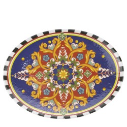 Меламиново плато овално 49x36,5xh4,4см KN-TILDA-CORDOBA-(11849.CW.COR) - Kulsan