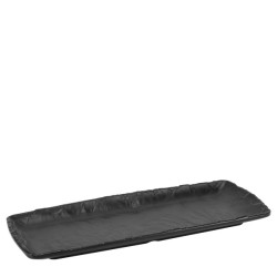 Меламиново плато правоъгълно POLARIS TERRA BLACK 28,5x12xh3см KN-(41028.BL) - Kulsan