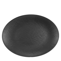 Меламинова чиния овална TILDA MATT BLACK 30x22,3xh2,3см KN-(M11830.BL) - Kulsan