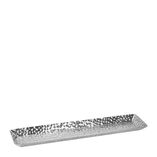 Метално плато правоъгълно 37x8,5xh2см VINTAGE SILVER NORTH-(HC-39126) - Horecano