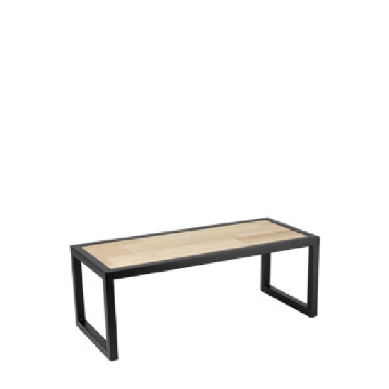 Дисплей правоъгълен  за бюфет метал/дърво 38x18xh11,5см WILLOW-(HC-39132) - Horecano