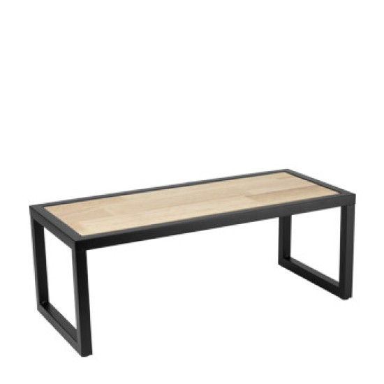 Дисплей правоъгълен за бюфет метал/дърво 48x18xh18см WILLOW-(HC-39134) - Horecano