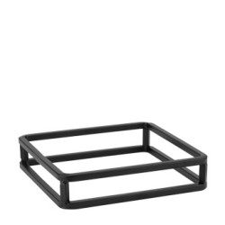 Стойка за бюфет квадратна 18x18xh4,5см черна BASICS-(HC-39138) - Horecano
