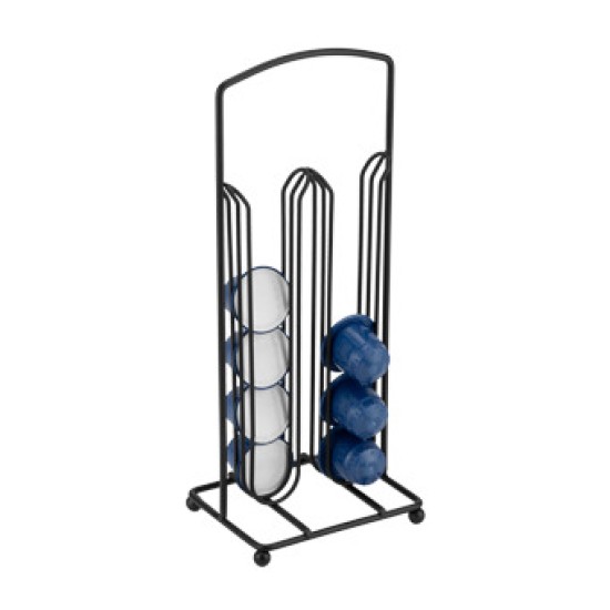 Метална стойка за капсули ф3,7см 11x9xh26,5см черна BASICS-(HC-39157) - Horecano
