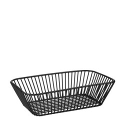 Метален панер / купа правоъгълен 24x14,5xh6,5см черен REN-(HC-39167) - Horecano