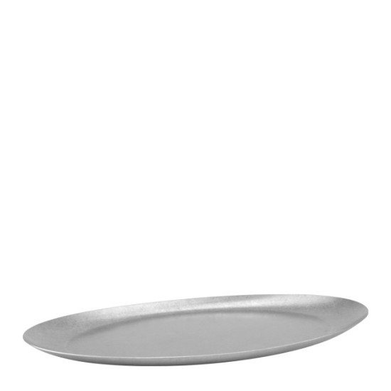 Метално плато овално 22x12см VINTAGE SILVER OLD FASHIONED-(HC-3946) - Horecano