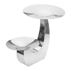 Иноксов щендер на две нива ф26/33xh40см INOX SYDNEY-(НС-3983) - Horecano