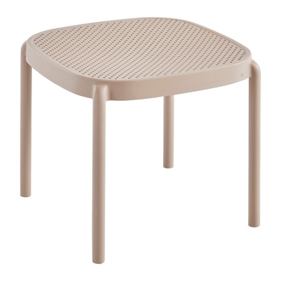 Маса за шезлонг 46x45xh40cсм бежова TULSA-(HC-42474) - Horecano