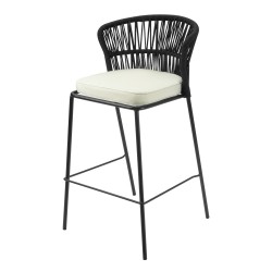 Бар стол 55x60xh100,5см черен NAPA-(HC-42538) - Horecano