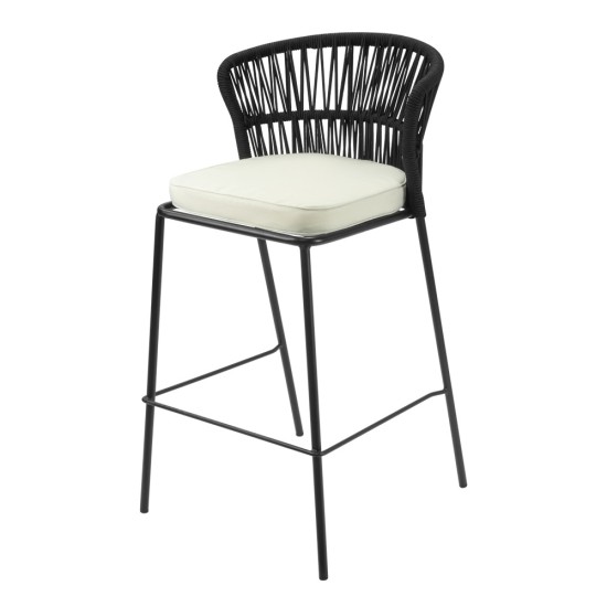 Бар стол 55x60xh100,5см черен NAPA-(HC-42538) - Horecano