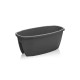 Пластмасова саксия за балкон Emerald №2 58x29xh24см 15,5л антрацит SERINOVA-(ZS02)