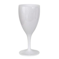 Поликарбонатна чаша за вино 320мл 8,2x18,5см бяла RK-(PM.W32) - Rubikap