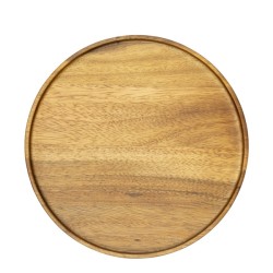 Дървено плато кръгло ф26xh2см АКАЦИЯ ALAS-(SWRS-080517-B5L) - Horecano