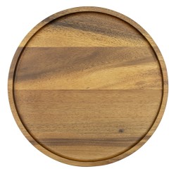 Дървено плато кръгло ф32xh2см АКАЦИЯ ALAS-(SWRS-030118-B5) - Horecano