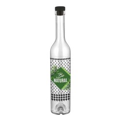 Стъклена бутилка за зехтин с декор 500мл "Be Natural" M-152069 - Horecano