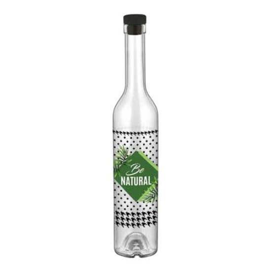 Стъклена бутилка за зехтин с декор 500мл "Be Natural" M-152069 - Horecano