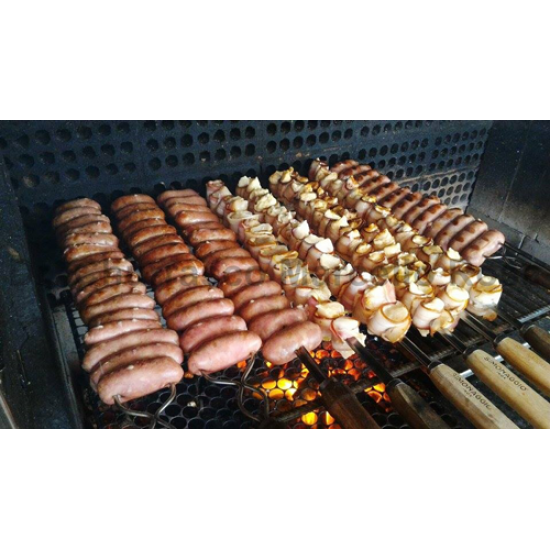 Метален шиш 65см с дървена дръжка SIMONAGGIO-CHURRASCO-(865)