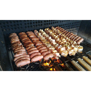 Метален шиш 75cm с дървена дръжка SIM-CHURRASCO-(875)